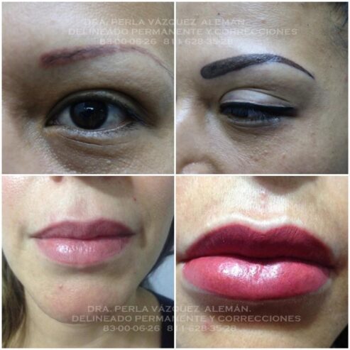 Delineado permanente en Cejas Ojos Labios Sombreado y Correcciones – Monterrey