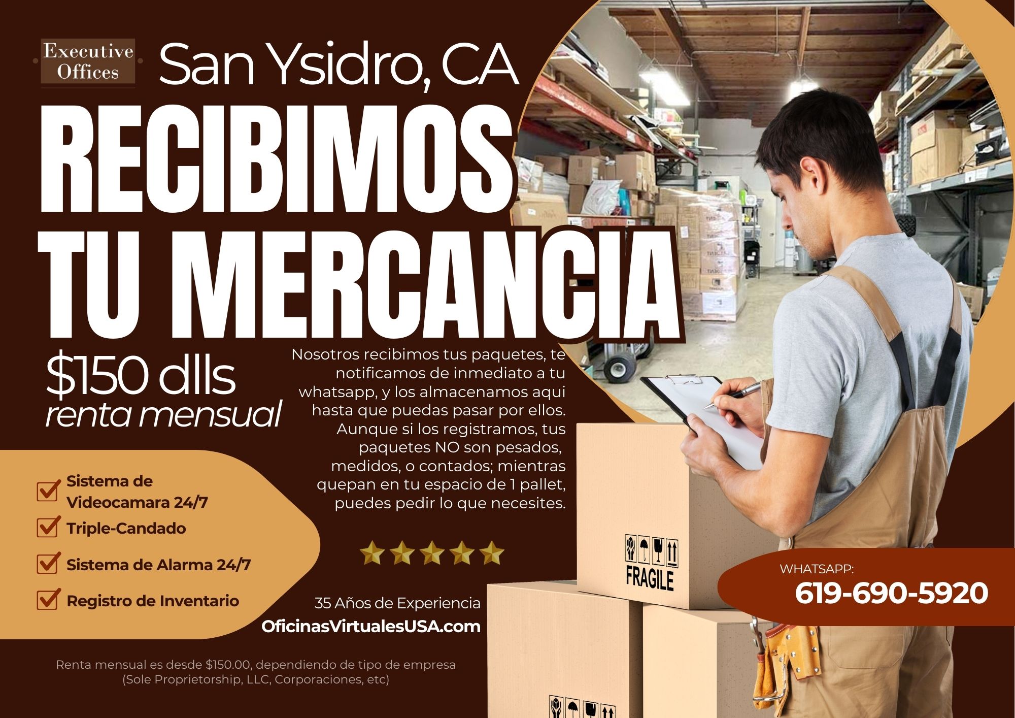 BODEGA COMPARTIDA EN SAN YSIDRO, CA