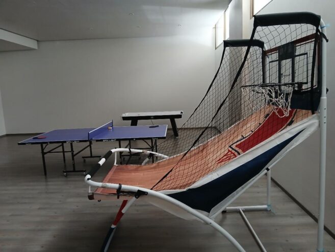 Mesas de Air Hockey, futbolitos, ping pon, tablero de basquetbol, Juegos Mecanicos, Puestos de feria, inflables, tombling, Little tikes