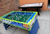 Mesas de Air Hockey, futbolitos, ping pon, tablero de basquetbol, Juegos Mecanicos, Puestos de feria, inflables, tombling, Little tikes