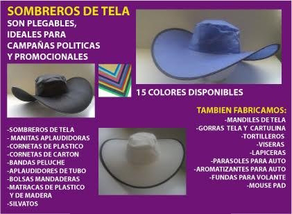 SOMBREROS PLEGABLES TIPO VAQUERO PARA CAMPAÑAS
