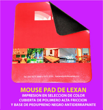 MOUSE PAD ECONOMICOS, MOUSE PAD DE LEXAN, MOUSE PAD CON DESCANSA MUÑECAS DE GEL, MOUSE PAD AGENDA