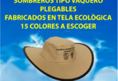 SOMBREROS PLEGABLES TIPO VAQUERO PARA CAMPAÑAS