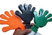MANITAS APLAUDIDORAS PERSONALIZADAS EN 3 TAMAÑOS Y EN EL COLOR DE TU MARCA