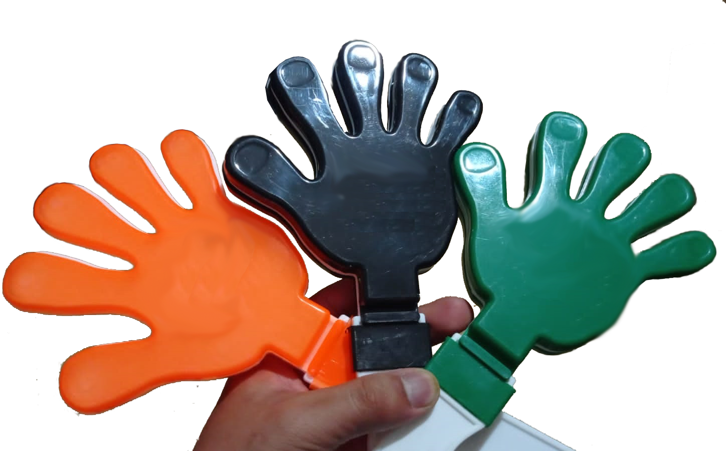 MANITAS APLAUDIDORAS PERSONALIZADAS EN 3 TAMAÑOS Y EN EL COLOR DE TU MARCA