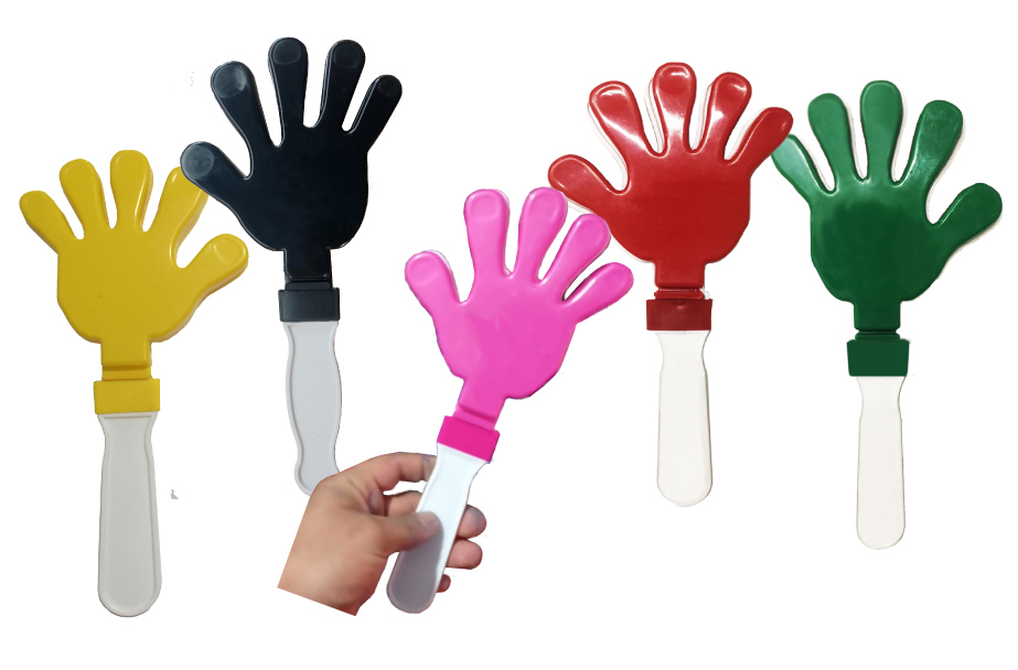 MANITAS APLAUDIDORAS PERSONALIZADAS EN 3 TAMAÑOS Y EN EL COLOR DE TU MARCA