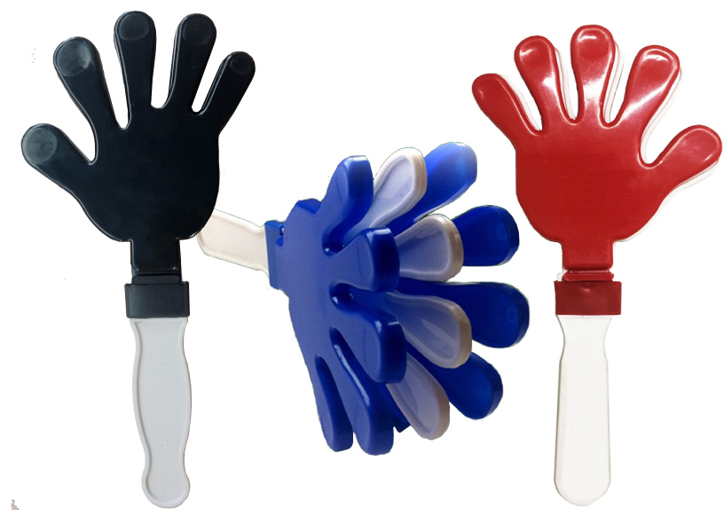 MANITAS APLAUDIDORAS PERSONALIZADAS EN 3 TAMAÑOS Y EN EL COLOR DE TU MARCA
