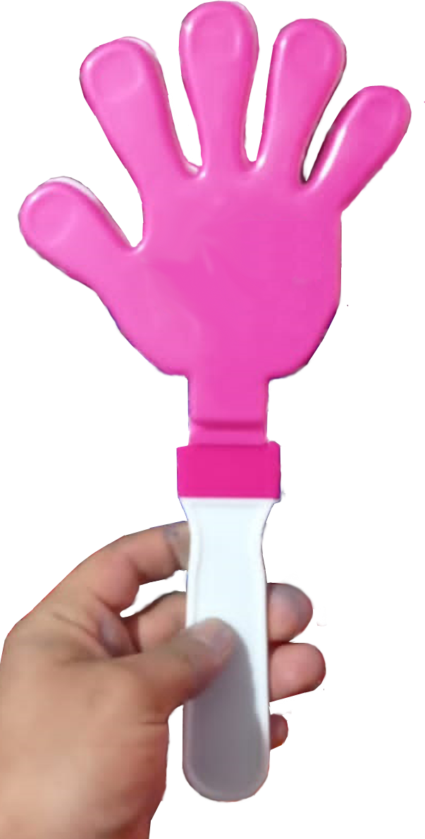 MANITAS APLAUDIDORAS PERSONALIZADAS EN 3 TAMAÑOS Y EN EL COLOR DE TU MARCA