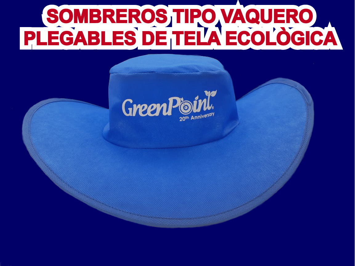 SOMBREROS PARA CAMPAÑAS TIPO VAQUERO PLEGABLES