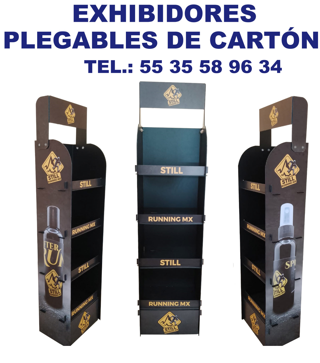 EXHIBIDORES DE CARTON Y COROPLAST PUBLICITARIOS