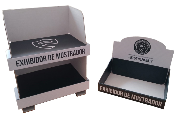 EXHIBIDORES DE CARTON Y COROPLAST PUBLICITARIOS