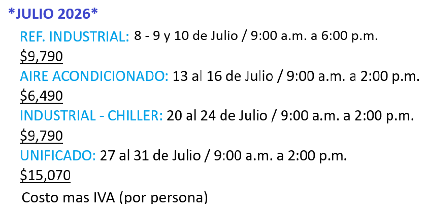 Cursos de refrigeracion y aire acondicionado