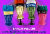 BANDAS PARA LA CABEZA CON PELUCHE LOCO PARA CAMPAÑAS DEL MUNDIAL DE FUTBOL