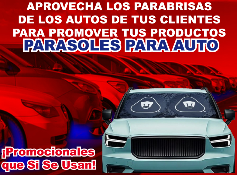 CUBRE PARABRISAS PARA AUTOS, PARASOLES PARA CAMIONETAS, PARA SOL PARA TRACTOCAMIONES PERSONALIZADOS