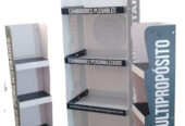 EXHIBIDORES DE CARTON Y COROPLAST PUBLICITARIOS
