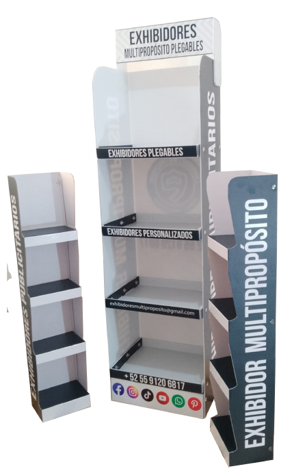 EXHIBIDORES DE CARTON Y COROPLAST PUBLICITARIOS