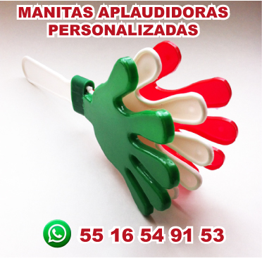 MANITAS APLAUDIDORAS PERSONALIZADAS EN 3 TAMAÑOS Y EN EL COLOR DE TU MARCA