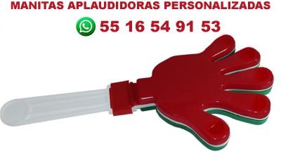 MANITAS APLAUDIDORAS PERSONALIZADAS EN 3 TAMAÑOS Y EN EL COLOR DE TU MARCA