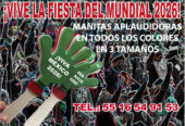 MANITAS APLAUDIDORAS PERSONALIZADAS EN 3 TAMAÑOS Y EN EL COLOR DE TU MARCA