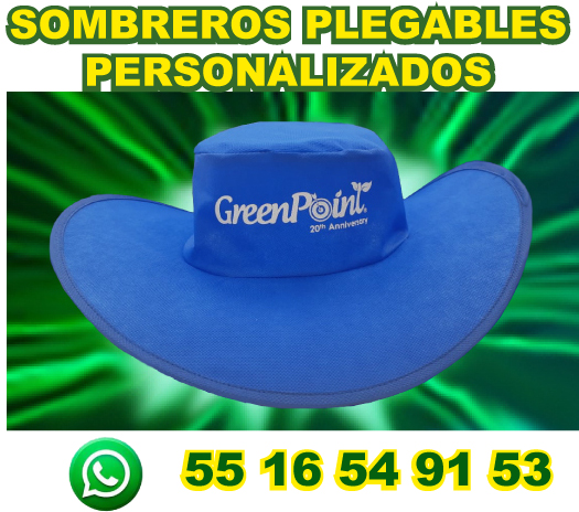 SOMBREROS PARA CAMPAÑAS TIPO VAQUERO PLEGABLES