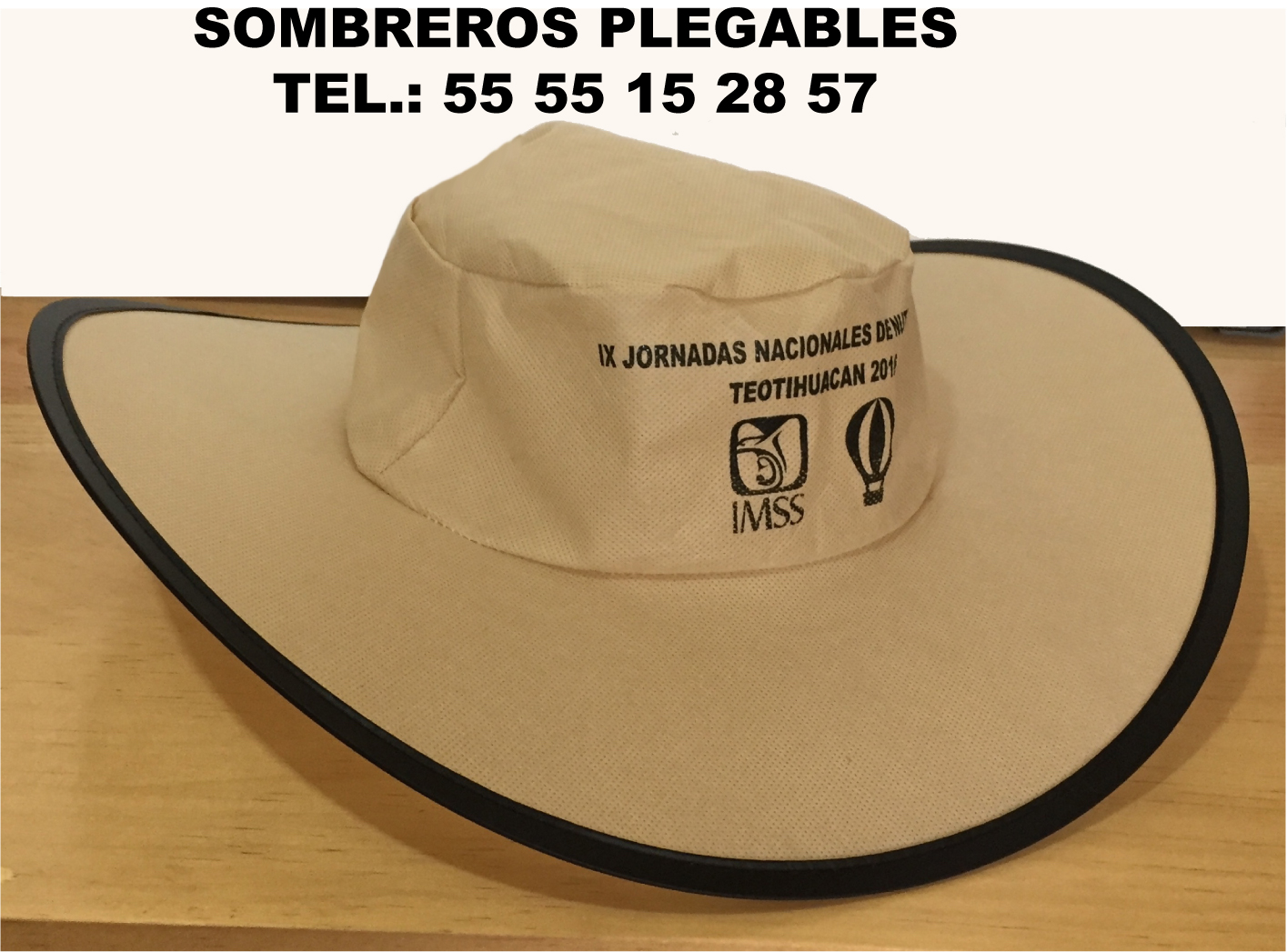 SOMBREROS PARA CAMPAÑAS TIPO VAQUERO PLEGABLES
